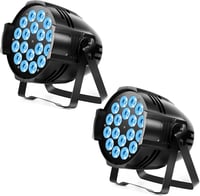U`King 2x LED Par Reflektor 18x15W RGBW Színes Színpadi Lámpa DMX512 Diszkó Buli 1