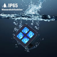 U`King 4x10W LED Party Lámpa, 1db Akkumulátoros Vízálló IP65 RGBWA UV Színes Szórakoztató Fény Távirányítóval 6