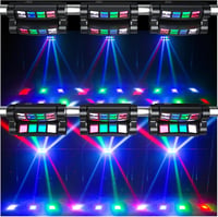 U`King Spider Moving Head 8x10W RGBW LED Fénysugár DMX Diszkó Színpadi Lámpa 5