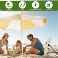 Uadme összecsukható strand- és kempingszék hátatlával, khaki 4