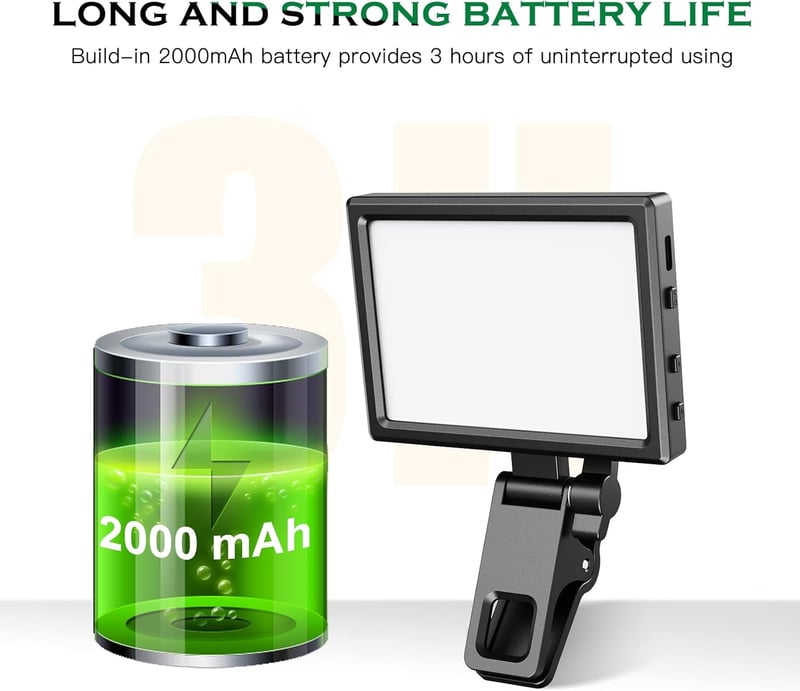 UBeesize USB-s Gyűrűlámpa Laptop Webkamera Videokonferencia Fényerősség Szabályozható