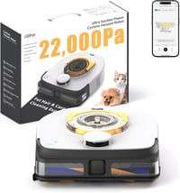 Robotický vysávač UBPET 22000 Pa s cyklónovým vysávaním, LiDAR navigáciou, vhodný na zvieraciu srsť a koberce, ovládanie cez aplikáciu, biely 1