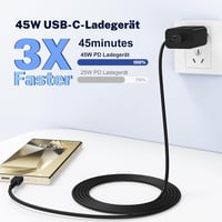 UCALMA 45W USB-C Gyorstöltő Samsung Galaxy S25/S24 + 2m Kábel 2