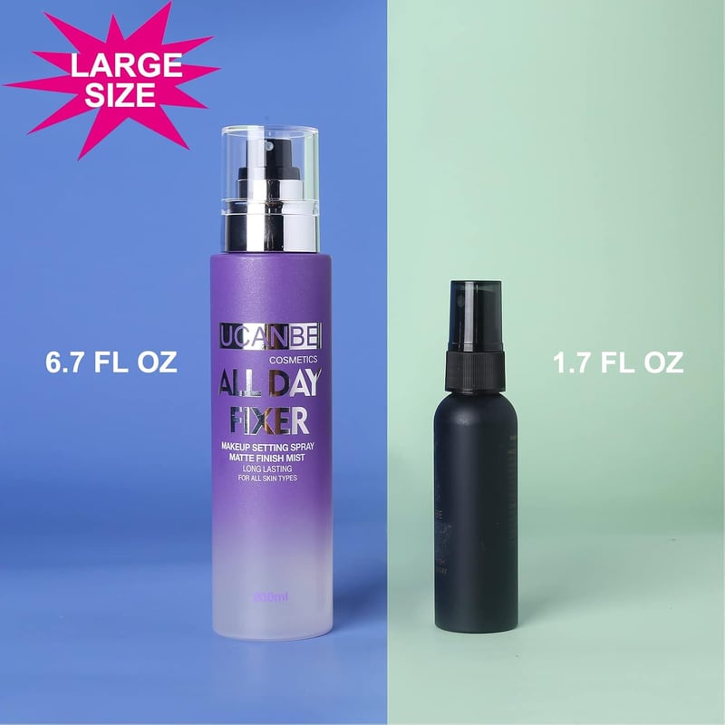 UCANBE Fixáló Spray Mattító Smink Rögzítő 200ml Hosszantartó Finish