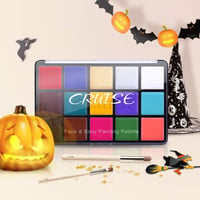 UCANBE Szcenikusz Arcfesték 15 Szín Testfesték Gyerekeknek Halloween Karnevál Smink 4