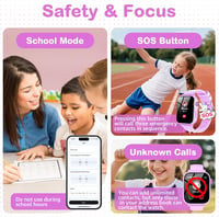 Ucani 4G Gyerek Okosóra GPS-sel, Videohívás, SOS, Iskolai Mód, Lépésszámláló 5