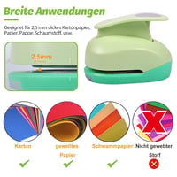 UCEC Nagy Kör Lyukasztó 7,6 cm (3 inch) - Papír Kivágó Eszköz Kézműveskedéshez, DIY Kártyákhoz, Scrapbookingho 3