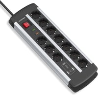 UCOMEN 10-es elosztó USB-C PD 20 W túlfeszültség-védelemmel TÜV/GS 16 A - 1,5 m kábel 1