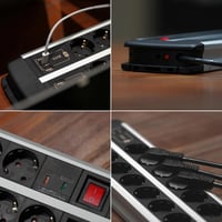 UCOMEN 10-es elosztó USB-C PD 20 W túlfeszültség-védelemmel TÜV/GS 16 A - 1,5 m kábel 7
