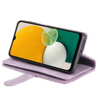 Puzdro UEEBAI pre Samsung Galaxy A54 5G, retro kožené vyklápacie knižkové puzdro, fialové 5