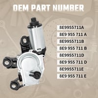 Uenopedin MJ Hátsó Ablaktörlő Motor Audi A3 A4 A6 Q5 Q7 Csere 2