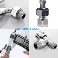 UESDU 1/2 - 3/8 Hüvelyk Rozsdamentes Acél Csatlakozó Adapter 4 Darab 3