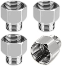 UESDU 1/2 - 3/8 Hüvelyk Rozsdamentes Acél Csatlakozó Adapter 4 Darab 1