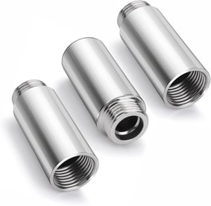 Predĺženie sprchovej hlavice UESDU z nehrdzavejúcej ocele 1/2" x 80 mm – 3 ks