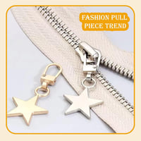 Set 20 cursori fermoar metalic UESDU, 5 culori, pentru geci, valize, cizme 6