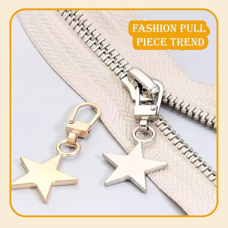 Set 20 cursori fermoar metalic UESDU, 5 culori, pentru geci, valize, cizme