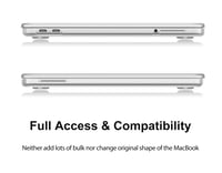 Ochranné puzdro UESWILL MacBook Neo 13" (A3404, čip A18 Pro) – priehľadné 4