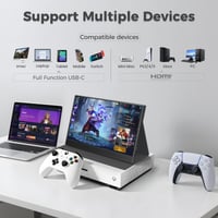 Prenosný monitor UFYQL 15,6", Full HD 1080P IPS, USB-C – chybný, na náhradné diely: Monitor nezobrazuje obraz (stav: pozri 2. obrázok) 9
