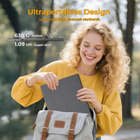 Prenosný monitor UFYQL, 15,6", FHD IPS, USB-C & HDMI, s ochranným puzdrom, kompatibilný s VESA 7