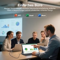 Prenosný monitor UFYQL, 15,6", FHD IPS, USB-C & HDMI, s ochranným puzdrom, kompatibilný s VESA 5