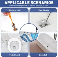 UGBO lefolyótisztító spirál 10 mm x 3 m lefolyócső tisztítószár mosogatóhoz fúró adapterrel 6