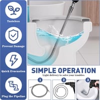 UGBO lefolyótisztító spirál 10 mm x 3 m lefolyócső tisztítószár mosogatóhoz fúró adapterrel 5
