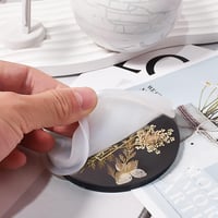 UGBO Szilikon Öntőforma Szett Poháralátét Készítéshez - Epoxi Gyanta DIY Forma 10 Darabos Kerek Négyzet Alakú Kreatív Kézműves 6