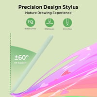 Ugee Q6 Grafikus Rajztábla 6x4 Hüvelykes Hordozható Digitális Rajzfelület Beépített Type-C Kábellel Online Tanuláshoz és Rajzoláshoz, Zöld 5