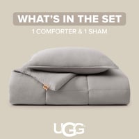 Súprava prehozu na posteľ UGG Devon 32544, 2-dielna – ultrajemná luxusná posteľná bielizeň, obojstranná prikrývka a dve obliečky na vankúše, sivá, možno prať v práčke, hotelový štýl 4