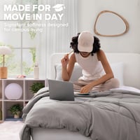 Súprava prehozu na posteľ UGG Devon 32544, 2-dielna – ultrajemná luxusná posteľná bielizeň, obojstranná prikrývka a dve obliečky na vankúše, sivá, možno prať v práčke, hotelový štýl 2