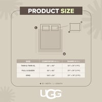 Súprava prehozu na posteľ UGG Devon 32544, 2-dielna – ultrajemná luxusná posteľná bielizeň, obojstranná prikrývka a dve obliečky na vankúše, sivá, možno prať v práčke, hotelový štýl 3