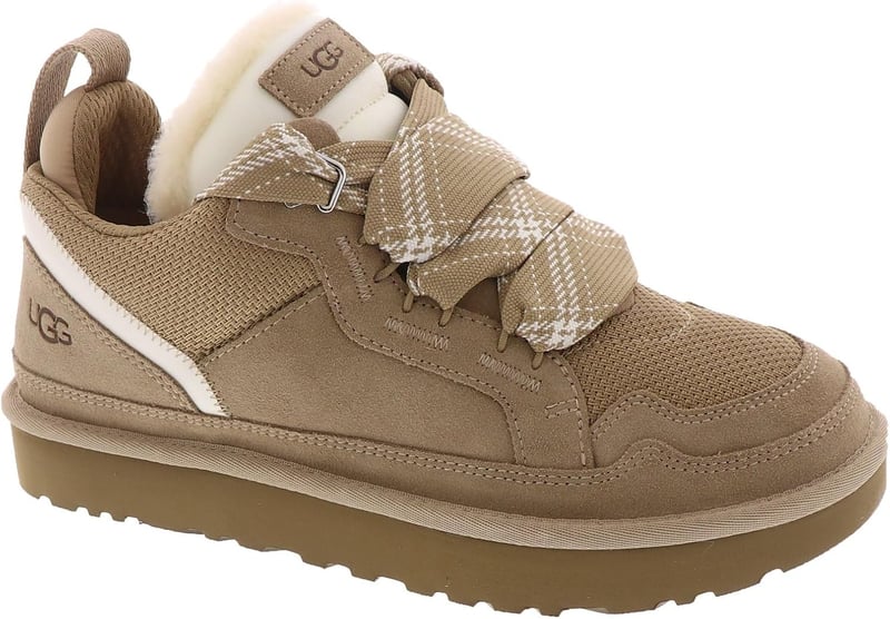 UGG női LowmelSneaker alacsony szárú sneaker 38 EU homokszínű bélelt téli cipő