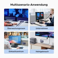 10-portový gigabitový PoE switch UGREEN s 8 PoE a 2 gigabitovými uplink portmi, výkonom 60 W, kovovým krytom, pre NVR a IP kamery 8