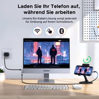 Prenosný monitor UGREEN 2,5K 16 palcov IPS 2560x1600 165Hz HDR400 500 nitov 100% sRGB s magnetickým stojanom USB-C Mini HDMI Mac notebook PS5 Switch 6