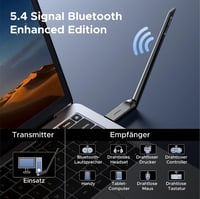 UGREEN 2 az 1-ben WiFi 6 AX900 USB Adapter Bluetooth 5.4, Dual Band 2.4G/5GHz WLAN Stick 6dBi Antennával Windows 11/10 PC-hez 4