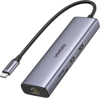UGREEN 7 az 1-ben USB-C Hub - Gigabit Ethernet, 4K HDMI, 100W PD, SD Kártyaolvasó, iPhone 15, MacBook, iPad Pro, Steam Deck kompatibilis 1