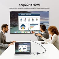 UGREEN 7 az 1-ben USB-C Hub - Gigabit Ethernet, 4K HDMI, 100W PD, SD Kártyaolvasó, iPhone 15, MacBook, iPad Pro, Steam Deck kompatibilis 2