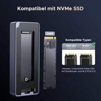 UGREEN 80Gbps M2 SSD Ház Intel JHL9480 Chippel - Thunderbolt 5/4 és USB4 Kompatibilis - MacBook Pro M4, Mac Mini M4 és HP Celeron N4120 Eszk 4