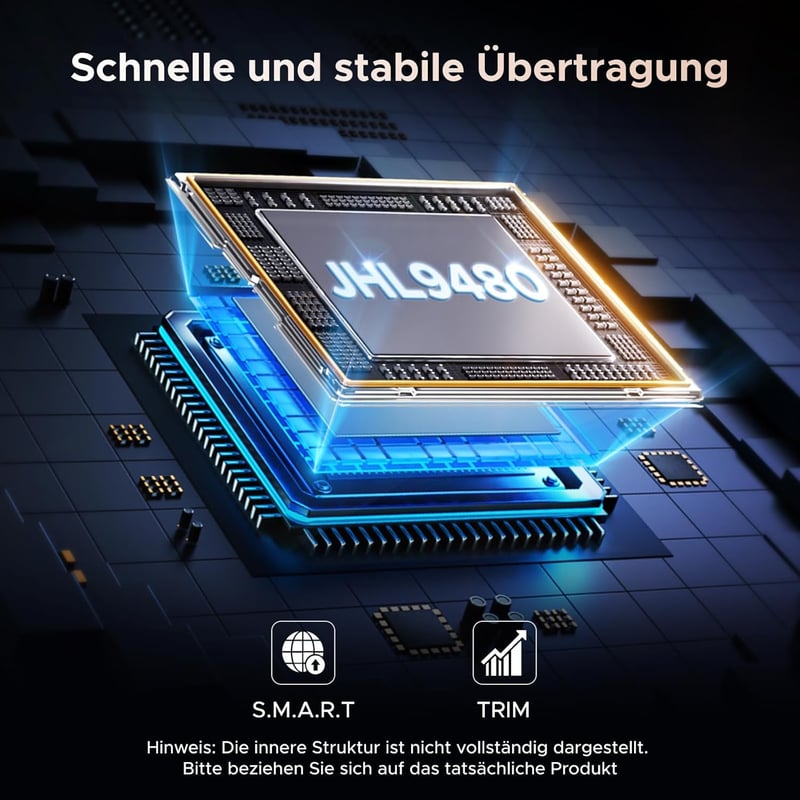UGREEN 80Gbps M2 SSD Ház Intel JHL9480 Chippel - Thunderbolt 5/4 és USB4 Kompatibilis - MacBook Pro M4, Mac Mini M4 és HP Celeron N4120 Eszk