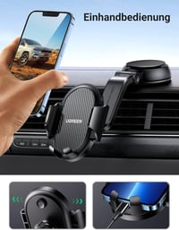 UGREEN Autós Telefontartó Tapadókorongos 360° Forgatható Univerzális Műszerfalra - iPhone 15 Pro Max, Samsung Galaxy, Huawei Készülékekhez 5