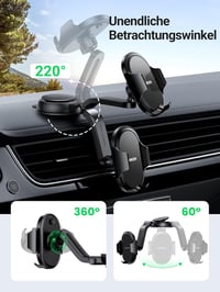 UGREEN Autós Telefontartó Tapadókorongos 360° Forgatható Univerzális Műszerfalra - iPhone 15 Pro Max, Samsung Galaxy, Huawei Készülékekhez 6