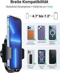 UGREEN Autós Telefontartó Tapadókorongos 360° Forgatható Univerzális Műszerfalra - iPhone 15 Pro Max, Samsung Galaxy, Huawei Készülékekhez 7
