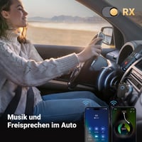 Bluetooth 5.2 adaptér UGREEN (vysielač a prijímač), 28-hodinová výdrž batérie, 2 v 1, dosah 10 m, mikrofón, pre TV, slúchadlá, reproduktory, do auta 6