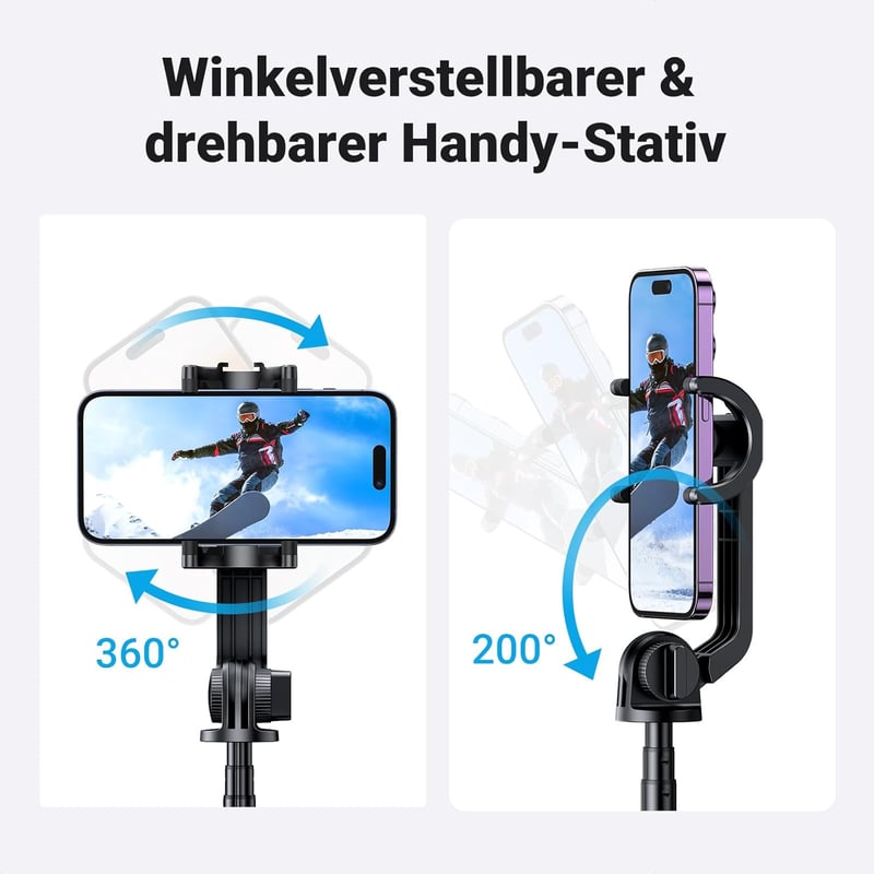 UGREEN Bluetooth Selfie Stick 3in1 Tripod Monopod Távirányítóval iPhone 15 14 13 Kamerához