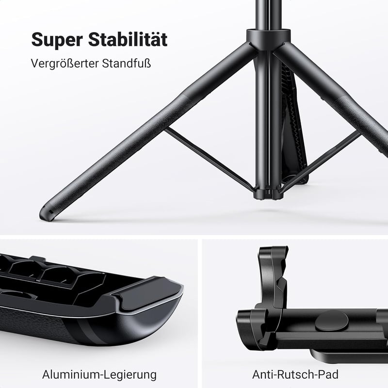 UGREEN Bluetooth Selfie Stick 3in1 Tripod Monopod Távirányítóval iPhone 15 14 13 Kamerához