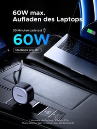 Autonabíjačka UGREEN do zapaľovača 75W s výsuvným káblom USB-C, rýchle nabíjanie, kompatibilná s iPhone, Samsung Galaxy, iPad, 12V adaptér do auta 5