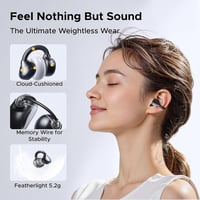 UGREEN ClipBuds nyitott fülű Bluetooth 6.0 fülcsipeszes fülhallgató 4 mikrofonnal, IPX5, 30 óra - fekete 2