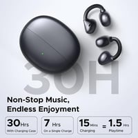 UGREEN ClipBuds nyitott fülű Bluetooth 6.0 fülcsipeszes fülhallgató 4 mikrofonnal, IPX5, 30 óra - fekete 8