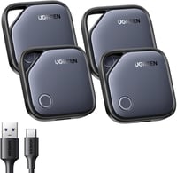 Tracker Bluetooth reîncărcabil UGREEN Finetrack, set de 4 bucăți, compatibil cu Apple Find My iOS, pentru chei, bagaje și pașaport, autonomie până la 12 luni 1