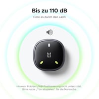 Lokalizátor kľúčov UGREEN FineTrack Mini 2 kompatibilný s Apple Find My, zvukový signál 110 dB, IP68, svietiaci dizajn, na kufre a kľúče – 4 ks 3